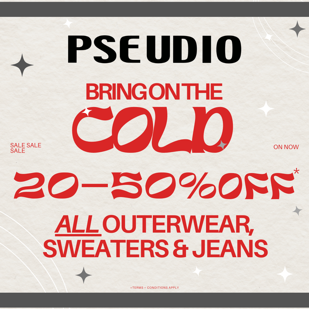 20-50% off all outerwear, sweaters and jeans!