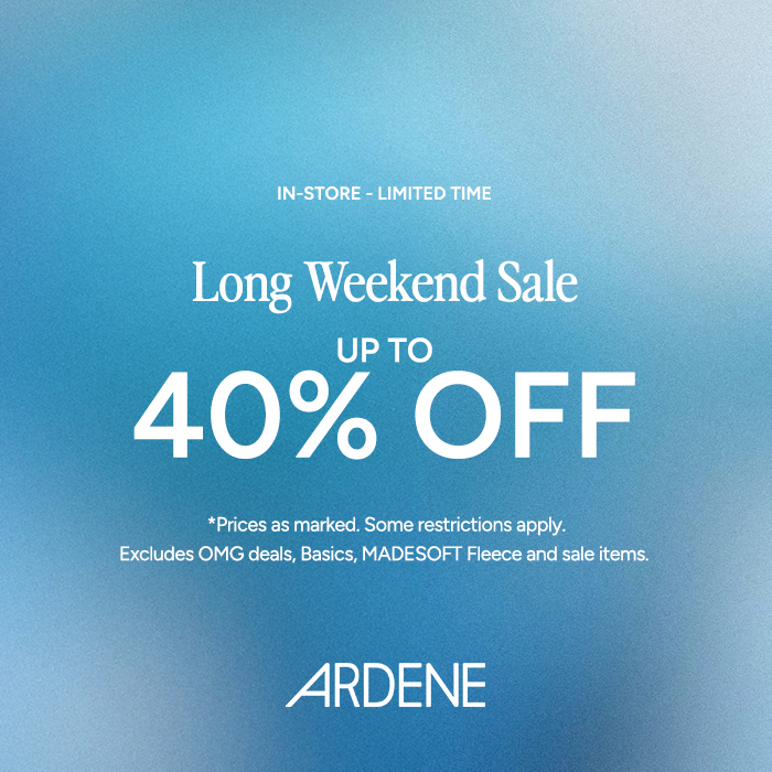 Long Weekend Sale #ardenelove